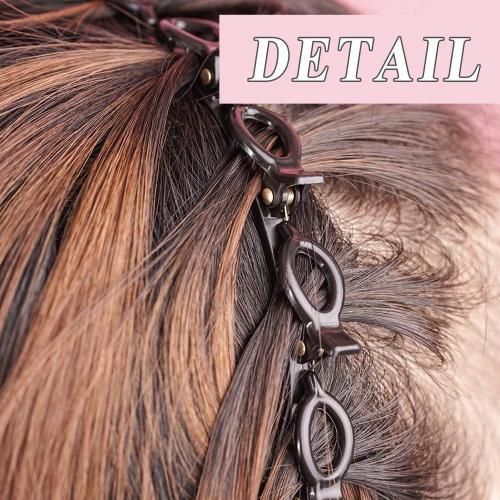 طوق شعر مع توك صغيرة لتحديد خصل الشعر وعمل الضفاير والراستا واستايلنج بسهولة