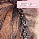 طوق شعر مع توك صغيرة لتحديد خصل الشعر وعمل الضفاير والراستا واستايلنج بسهولة