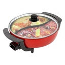 حلة كهربائية مقسمة جزئين لعمل اكثر من نوع اكل في وقت واحد ١٣٠٠ وات