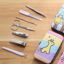 طقم باديكير 7 قطع للعناية بأظافر اليد والقدم