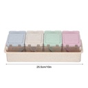 توابل 4 خانة قش قمح الوان 119