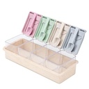 توابل 4 خانة قش قمح الوان 119