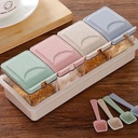 توابل 4 خانة قش قمح الوان 119