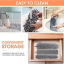 مساحة وزعافة ب 3 رؤوس لتنظيف الأسقف و الوصول للاماكن المرتفعة بسهولة بيد قابلة لتعديل الارتفاع