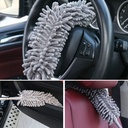 مساحة وزعافة ب 3 رؤوس لتنظيف الأسقف و الوصول للاماكن المرتفعة بسهولة بيد قابلة لتعديل الارتفاع