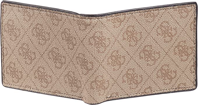 محفظة رجالي كافيه جلد صناعي من الداخل مع علبة شيك