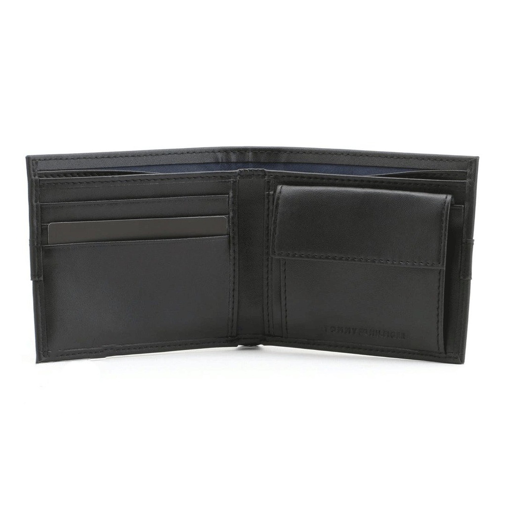 محفظة رجالي جلد ثنائية الطي مقسمة من الداخل لتناسب الفلوس والبطاقات