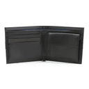 محفظة رجالي جلد ثنائية الطي مقسمة من الداخل لتناسب الفلوس والبطاقات