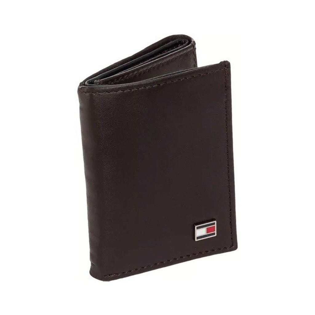 محفظة رجالي انيقة ثلاثية الطي جلد صناعي اسود تناسب كل الاذواق