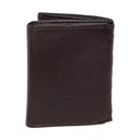 محفظة رجالي انيقة ثلاثية الطي جلد صناعي اسود تناسب كل الاذواق