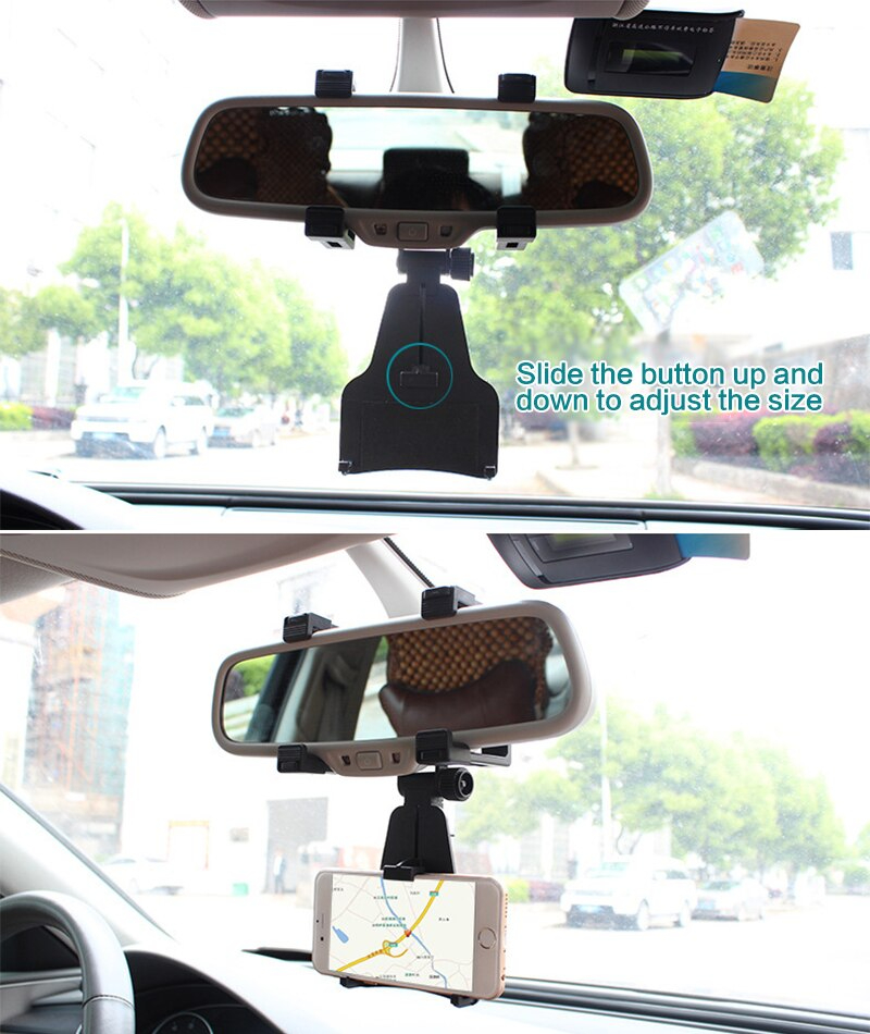 حامل الموبايل المعلق في مراية السيارة لسهولة الإستخدام أثناء القيادة