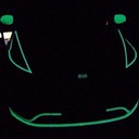 استكير رول فسفوري مضئ 2 متر