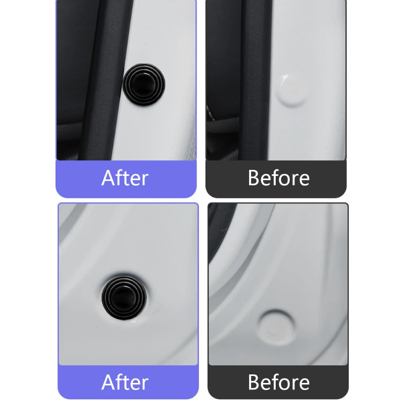 صدادة باب سيارة لمنع الاحتكاك وتقشير الطلاء والخدوش والصوت 4 قطع