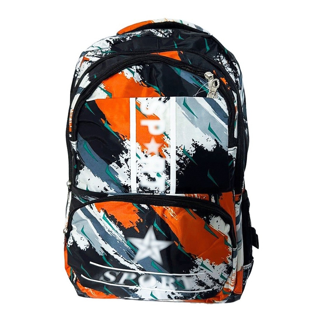 شنطة ظهر وتربروف 5 جيوب للمدارس والجيم بالوان مختلفة