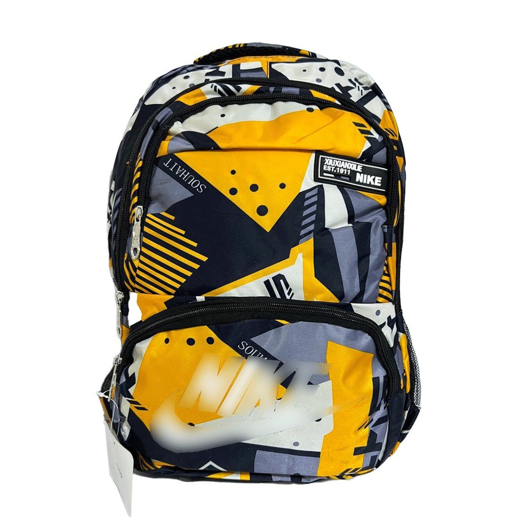 شنطة ظهر ب 4 جيوب لحمل جميع المتعلقات الشخصية وتربروف بالوان مختلفة