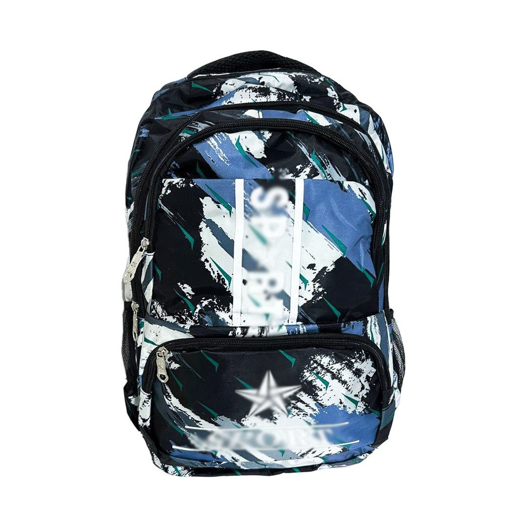 شنطة ظهر وتربروف 5 جيوب للمدارس والجيم بالوان مختلفة