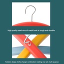 الشماعة الذكية الدوارة لتنظيم التيشرتات والملابس وربطات العنق وتوفير المساحة