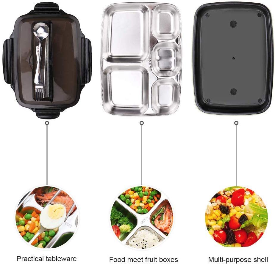 لانش بوكس استيل 5 عين