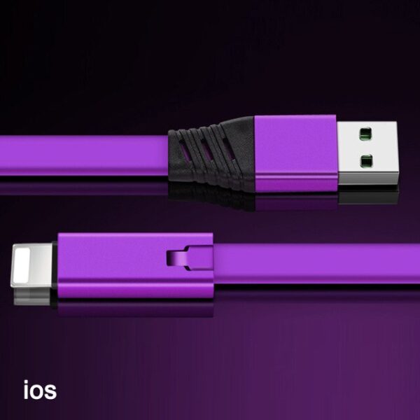 كابل شحن يو اس بي سريع للايفون قابل للقص واعادة الاستخدام 1.5 متر