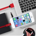 كابل شحن يو اس بي سريع للايفون قابل للقص واعادة الاستخدام 1.5 متر