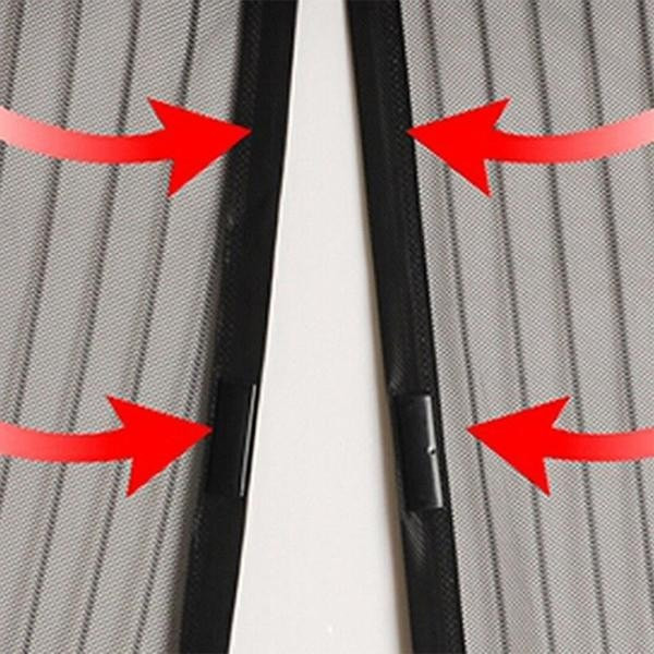 ستارة وشبكة باب مغناطيسية تغلق ذاتيا حاجزة للناموس والحشرات