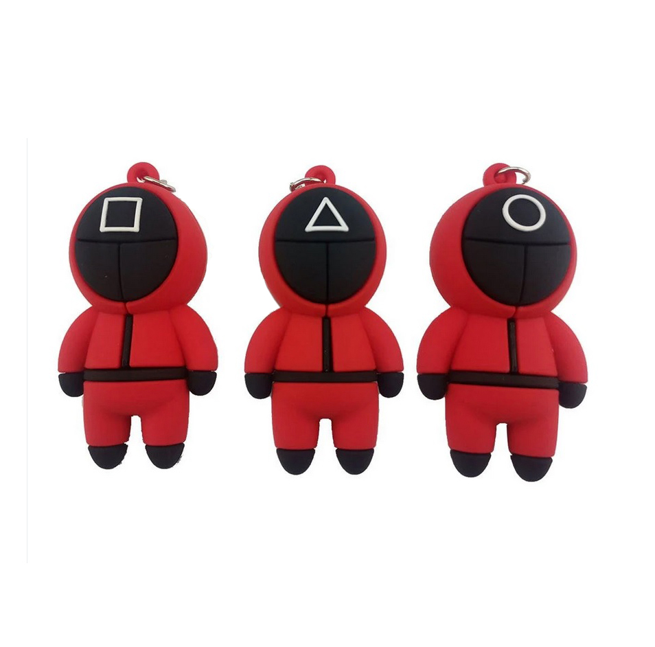 قلم جاف ازرق بغطاء بلعبة على شكل سكواد جيم عملي ومختلف