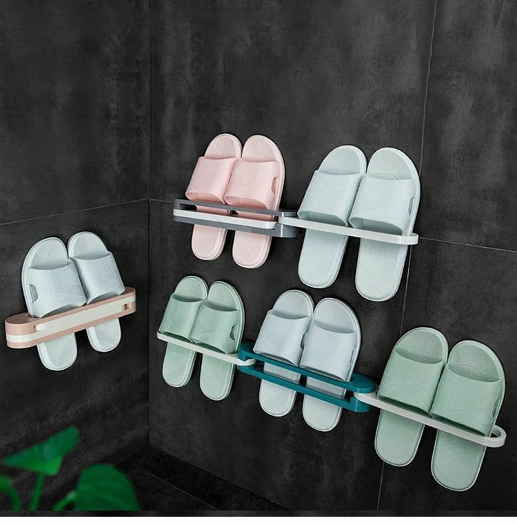 حامل الكروكس والشباشب والفوط قابل للطي للتعليق على الحائط والأركان للمصيف والرحلات