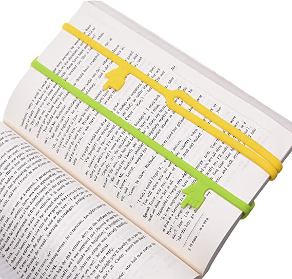 بوك مارك للكتب مع كف يد لتحديد الأسطر سيليكون مطاط بألوان مختلفة