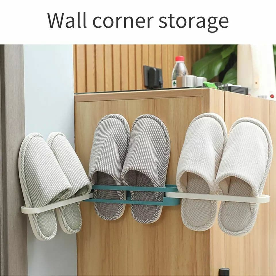 حامل الكروكس والشباشب والفوط قابل للطي للتعليق على الحائط والأركان للمصيف والرحلات