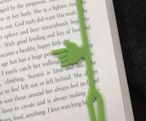 بوك مارك للكتب مع كف يد لتحديد الأسطر سيليكون مطاط بألوان مختلفة