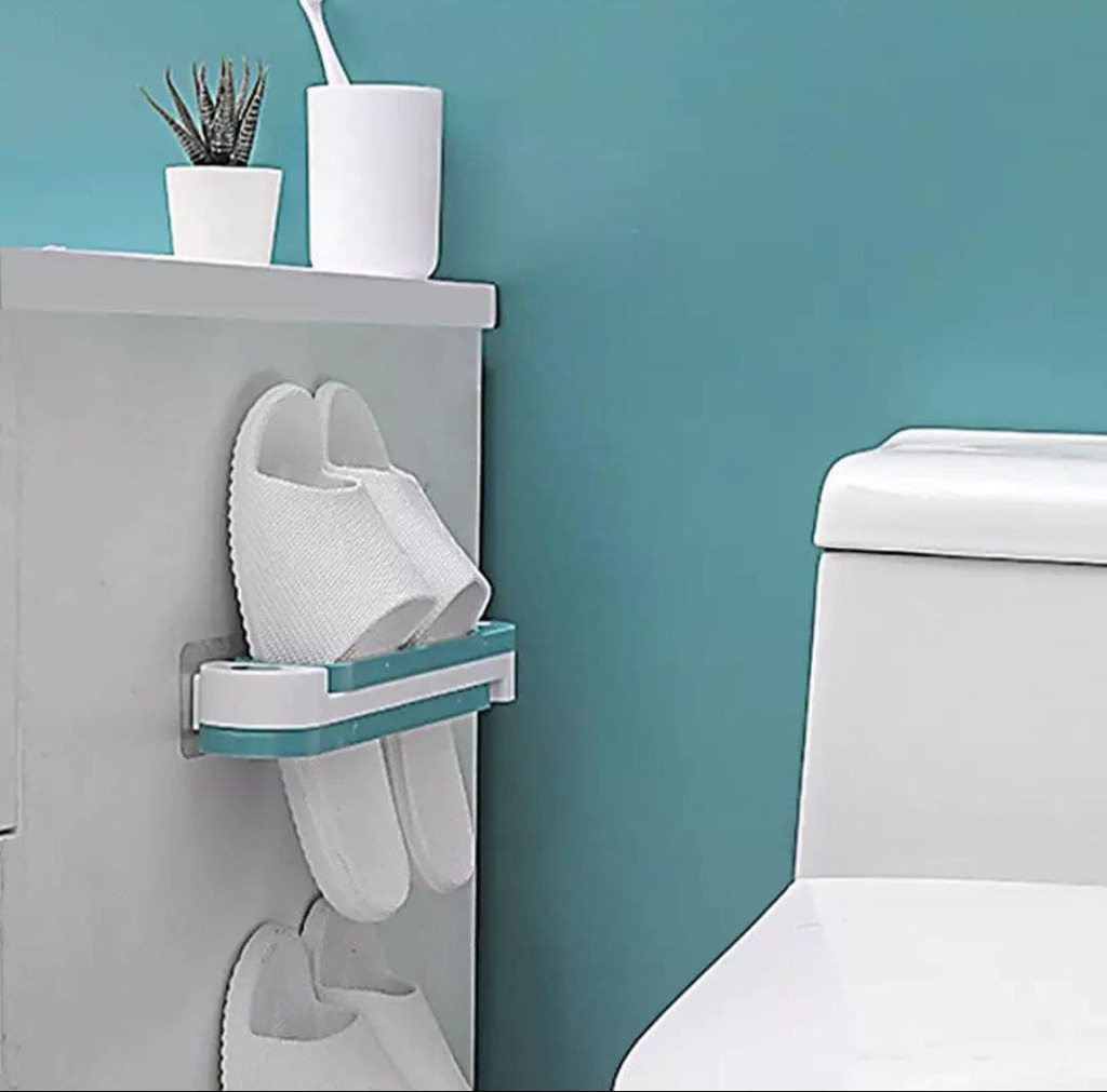 حامل الكروكس والشباشب والفوط قابل للطي للتعليق على الحائط والأركان للمصيف والرحلات