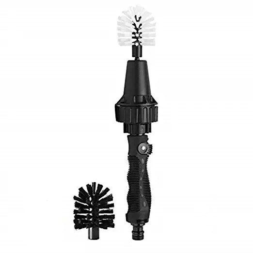 فرشة تنظيف يدوية تتصل بخرطوم المياه لتنظيف السيارات والشوايات والمعدات الرياضية متعددة الاستخدام