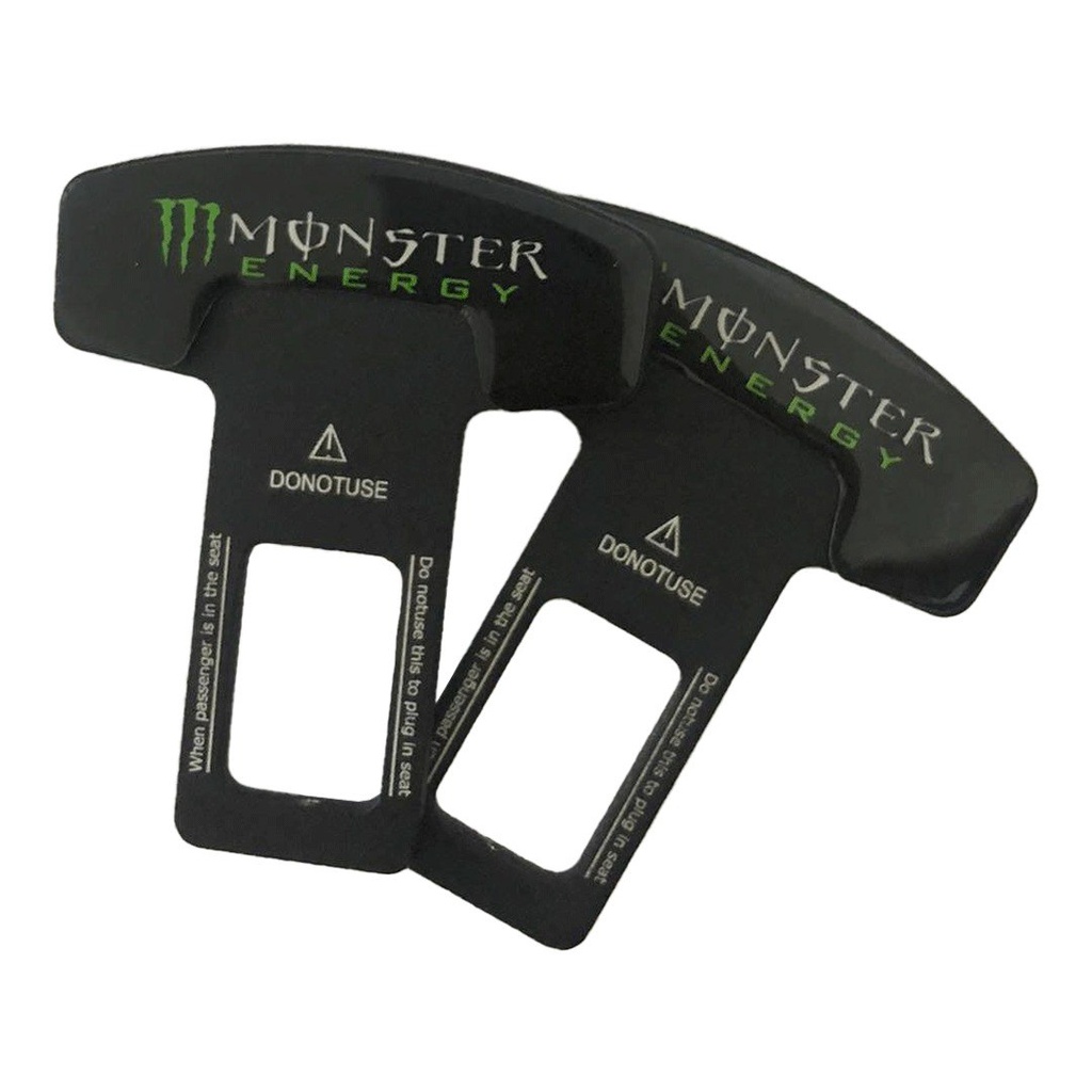 مشبك تثبيت حزام أمان السيارة قطعتين من المعدن