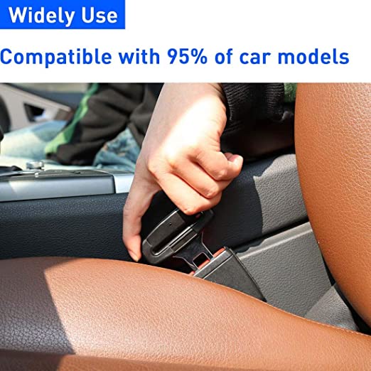 مشبك تثبيت حزام أمان السيارة قطعتين من المعدن