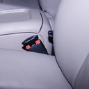 مشبك تثبيت حزام أمان السيارة قطعتين من المعدن