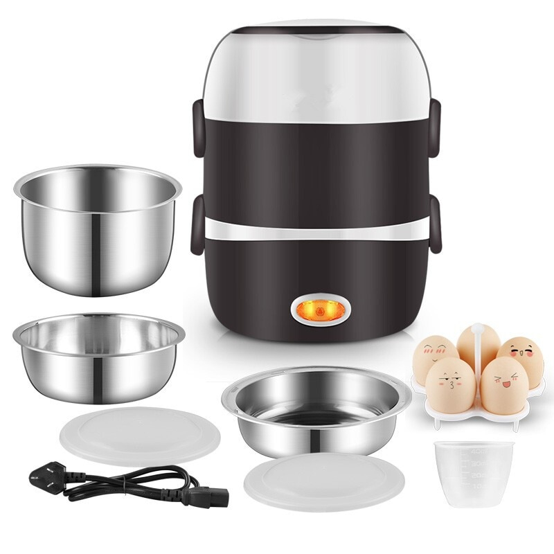 عامود طعام كهربائي 2 دور لتسخين وتناول طعام منزلي صحي وقت الدراسة والعمل 200 وات