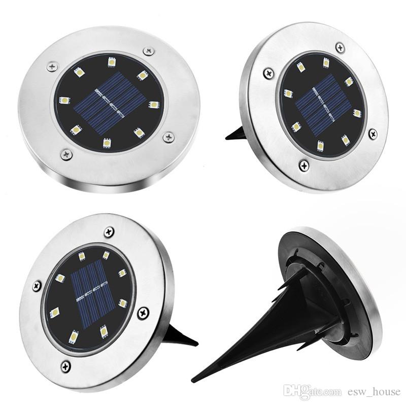 كشاف ليد أرضي بالطاقة الشمسية للحدائق والممرات 4 قطع