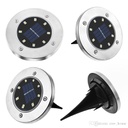 كشاف ليد أرضي بالطاقة الشمسية للحدائق والممرات 4 قطع