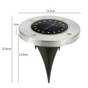 كشاف ليد أرضي بالطاقة الشمسية للحدائق والممرات 4 قطع