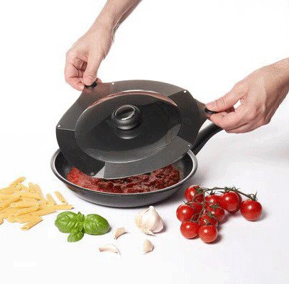 غطاء للحلل والطاسات قابل للفرد لتعديل المقاس من الاستانليس