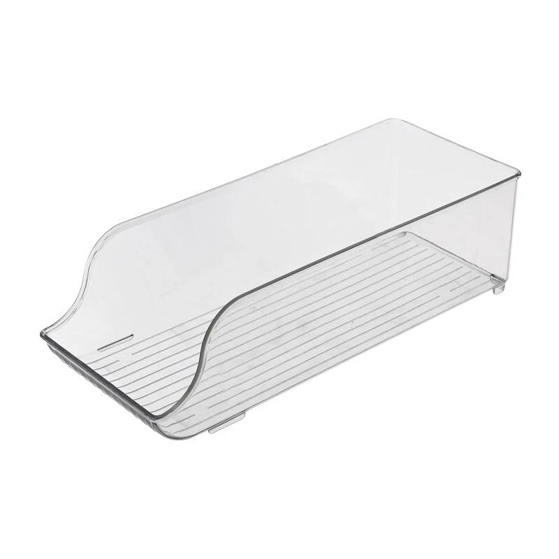 درج ثلاجة منظم للفواكه والخضروات والزجاجات من الاكليريك الشفاف