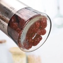 طقم توابل 3 قطع بمقاسات مختلفة لحفظ وتنظيم الفلفل والملح والشطة من الزجاج والاستانليس