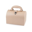 شنطة تنظيم المجوهرات والإكسسورات مقمسة من الداخل بقفل معدني لضمان الحفاظ علي المحتويات