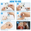 تاتو مضيء مؤقت قابل للإزالة أمن علي البشرة بأشكال مختلفة