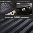 غطاء كرسي السيارة الأمامي جلد مبطن اسفنج بجيوب لحمل وتنظيم الاشياء وحزام للتثبيت