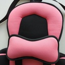 كرسي سيارة للأطفال بحزام أمان ومسند مريح للرأس والظهر