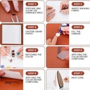 طقم إصلاح الجلود والفينيل 7 ألوان للملابس والمفروشات والسيارات متعدد الأستخدام