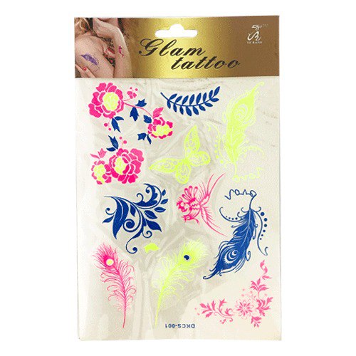 تاتو مضيء مؤقت قابل للإزالة أمن علي البشرة بأشكال مختلفة