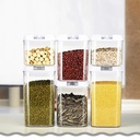 طقم علب حفظ الطعام 6 قطع مختلفة الاحجام للبقوليات والكاندي متعددة الاستخدام