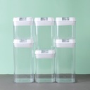 طقم علب حفظ الطعام 6 قطع مختلفة الاحجام للبقوليات والكاندي متعددة الاستخدام